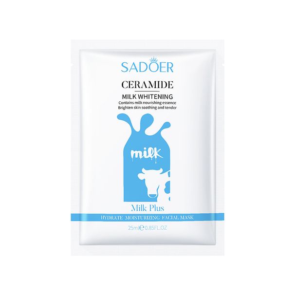 SADOER Milk Double Moisturizing Moisturizing Mask 25g * 1 Piece, Nourishing Skin, Moisturizing And Rejuvenating Mask_viptrois.com