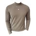 Brushed T-Shirt For Men, And Winter New Half High Collar Solid Color Slim Fit Base Shirt, Cotton Comfortable Casual_viptrois.com