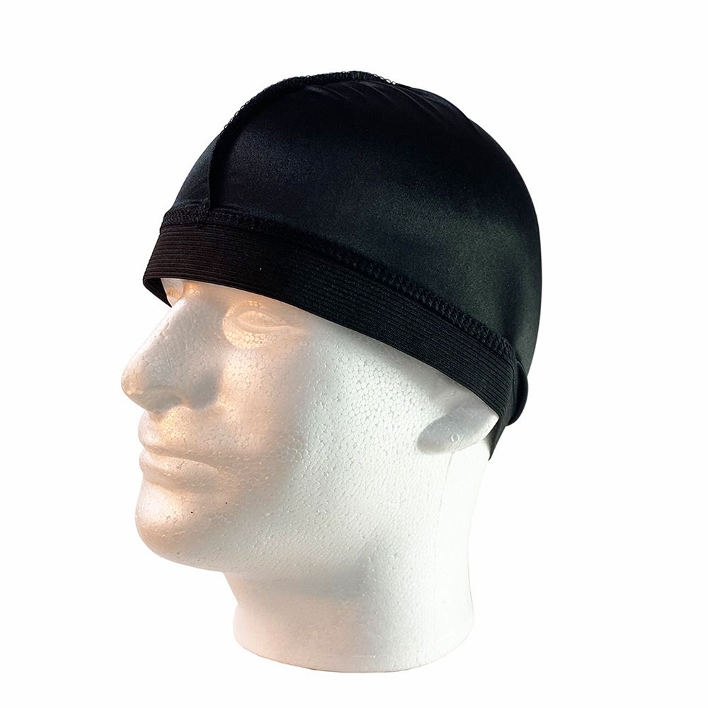 Men's Hats Glossy Cloth Patchwork Head Cover Silky Elastic Head Cover Shaped Head Cover Loose Tight Bottoming Cap_viptrois.com