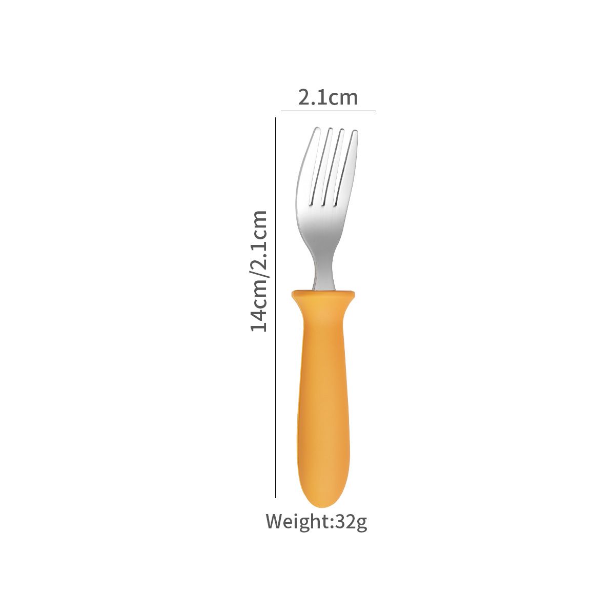 Mother & Kids 304 Stainless Steel Children's Knife, Fork, Spoon And Chopsticks 4 Piece Set Silicone Handle Baby Eating Spoon Training Chopsticks Set_viptrois.com