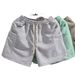 Men's Clothing Casual Sports Knitted Three Quarter Pants Trendy Casual Running Fitness Four Quarter Pants_viptrois.com