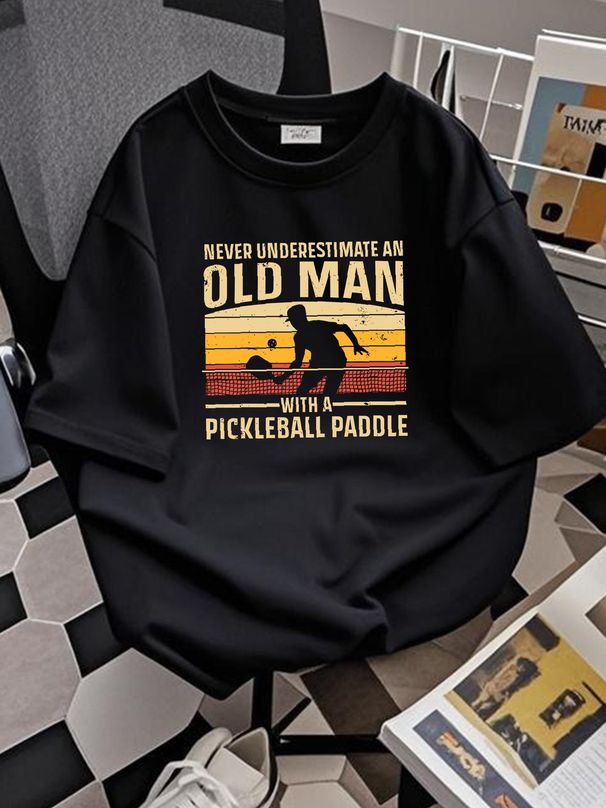 Cool Pickleball Art For Men Women Paddle Pickleball P Unisex T-Shirt Stylish Fashion Streetwear Graphic Casual Stretched Soft Breathable_viptrois.com