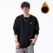 Fleece Contrasting Color Hooded Cardigan Men's Sweater, Heavy Weight Can Be Worn Outside The Coat_viptrois.com
