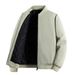 Autumn Winter New Men's Stand Collar Casual Loose Solid Color Coat Two-Way Thickened Plus Size Cotton Padded Jacket_viptrois.com