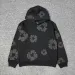Denim Hoodie: Designer Kapok Print Sweatshirt, Hip Hop Streetwear Pullover With Long Sleeves_viptrois.com