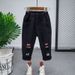 Boys' Pants Spring And Autumn Korean Children's Clothing New Style Baby White Ripped Trousers Korean Slim Fitting Pants Trendy_viptrois.com
