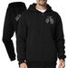 Men's Casual Hoodie & Jogger Set - Fleece-Lined Comfort Fit For Spring/Fall - Streetwear Athleisure Outfit In Black, Navy, Grey & Khaki (S-XXXL)_viptrois.com