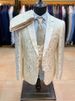 Men's Clothing Jacquard Slim Wedding Dignified Evening Dress Three Piece Suit Men Suit_viptrois.com