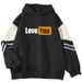 2024 Spring And Autumn New Color Block High-End Artistic LOVE YOU Cool Internet Celebrity Long Sleeve Sweatshirt_viptrois.com