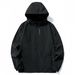Men's Clothing Waterproof Windbreaker Jacket Outdoor Raincoat Hooded Hiking Coat With Multiple Pockets For Camping Travel Running_viptrois.com