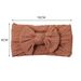 European and American Autumn Winter new children's hair accessories nylon jacquard bow baby headband baby fontanelle wide hair band_viptrois.com