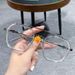 Handsome Glasses For Male Trendy Students, Oversized Frame, Round Face, Slimming Effect, Myopia Glasses, Blue Light And_viptrois.com
