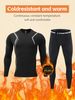 Men's Fleece-Lined Thermal Workout Set – Winter Running & Skiing Base Layer (Top + Pants) | Moisture-Wicking In Black/Grey/Navy (XS-XXL)_viptrois.com