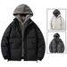 Large Size Fake Two-piece Cotton-padded Clothes For Men, Loose And Casual In Winter, Thickened Fleece Cotton-padded Jacket, Hooded Cotton-padded Jacke_viptrois.com