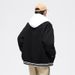 Man's Clothing Baseball Uniform Embroidered Two Hooded Casual Loose Jacket Trend_viptrois.com