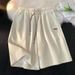 Men's Clothing Summer Ice Silk Shorts Loose Salt Series 3 Casual Wide Leg Mid Length Pants_viptrois.com