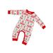 Christmas deer letter Snowflake Christmas family dress printed home dress pajamas_viptrois.com