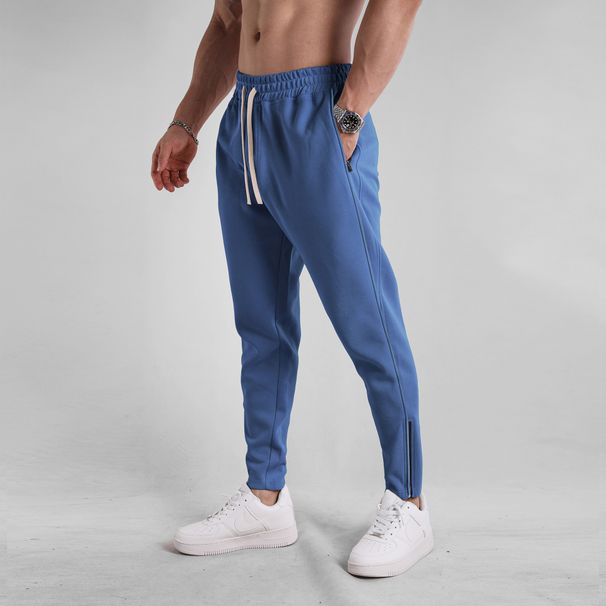 Men's clothing cotton long sweatpants men's new slim-fit foot mouth zipper binding foot leisure youth everything sports outdoor_viptrois.com