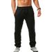 Wish Summer Men's Large Size Breathable Cotton Linen Loose Casual Wide-leg Trousers_viptrois.com