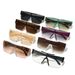 Men's Sunglasses Integrated Large Frame Sunglasses Uv400 Women's High End Anti Ultraviolet Fashion Square Frameless Sunglasses_viptrois.com
