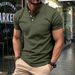Men's New Lapel POLO Shirt Fashion Large Size Twill Cotton Men's T-shirt Tops_viptrois.com