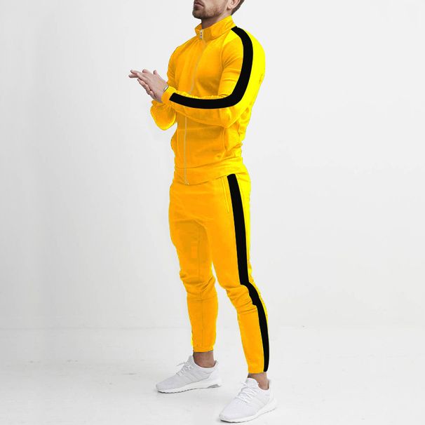 Men's Colorblock Hoodie & Jogger Set – Streetwear Athleisure (M-3XL, 65% Polyester, Unisex Oversized Fit)_viptrois.com