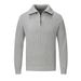 Men’s Half-Zip Knit Sweater – Modern Stand Collar Design, Casual & Versatile For Fall & Winter_viptrois.com