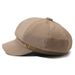 New Waffle Beret Women Korean Style Internet Celebrity Fashion Versatile Artist Octagonal Hat For Men_viptrois.com