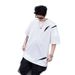 New Summer Design T-shirt For Men, Niche American Short Sleeved Trendy Brand, Five Quarter Sleeve Round Neck Pure Cotton_viptrois.com