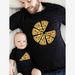 Parent Child Outfit Pizza Summer Mother Daughter Outfit T Shirt Family Of Three Or Four Father Son Outfit Short Sleeved T Shirt_viptrois.com