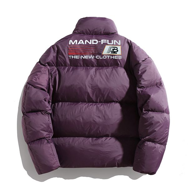 Monochrome Man- 90 American Style Trendy Brand Winter New High Fill Power Warm Thickened White Duck Down Puffer Jacket Coat_viptrois.com