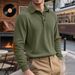 Cross-Border European And American Autumn Winter New Sweatshirt Turn-Down Collar Men's Street Trend Button_viptrois.com