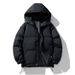Men's Clothing Winter Cotton Coat For Men Solid Color Hooded Down Jacket Couple Korean Style Trendy Loose Coat Warm Casual Tops_viptrois.com