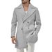 2025 Men's Autumn Winter New Style Lapel Double-Breasted Slim Fit Jacket Trench Coat_viptrois.com