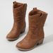 Kids Shoes Children's Mid Calf Boots New Girls Soft Sole Fashion Retro Leather Boots For Middle And Large Children Foreign Trade Boots_viptrois.com