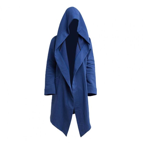 Einfarbiger, Modischer, Übergroßer, Langer Herrenmantel, Extra Langer Trenchcoat, Großer Hut Zum Filmen_viptrois.com