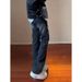Pants Men's Pockets Tooling Jeans Men's Loose Straight High Street American Scimitar Pants_viptrois.com