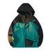 Men's Outdoor Windproof Water-Resistant Hiking Jacket With Hood - Lightweight Breathable Raincoat For Camping, Trekking & Travel (Black, Red,)_viptrois.com
