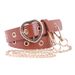 Korean version of fashionable trendsetter love buckle with full hole hollow air eye decoration, jeans belt, women's_viptrois.com