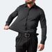 Men's Clothing Foreign Trade Korean Slim Stretch Shirt Men's Shirt Foreign Trade Simple Business Thin Shirt Men_viptrois.com