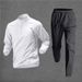 Men's Clothing training suit quick drying clothes long sleeve autumn and winter sports student cycling sports shirt top running jacket sports suit_viptrois.com