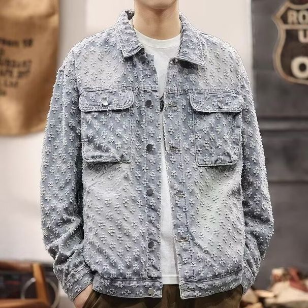 Men's Clothing Loose Youth Spring And Autumn Fashion Lapel Jacket Old Men's New Tops Couple Workwear All Match_viptrois.com