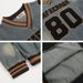 Men's Clothing washed old letter embroidered V neck denim sweatshirt for men and women autumn loose casual couple tops_viptrois.com