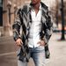 Autumn Winter New Men's Woolen Stand Collar Mid-Length Pocket Casual Coat For Men_viptrois.com