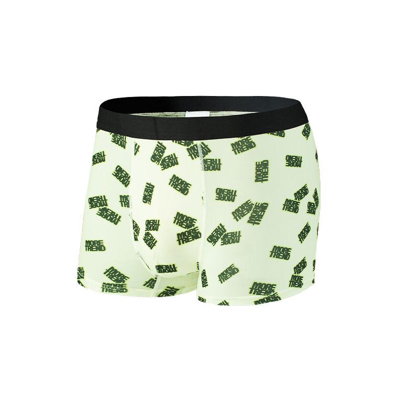 Pulse Underwear Ice Silk European Size Printed Cross-Border Boxer Summer Men's Factory Direct Sale Trendy Brand_viptrois.com