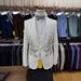 Voghion Men's 3-Piece Slim Fit Suit Set - Formal & Casual Blazer+Pants+Vest, Lightweight Acetate Fabric For Wedding, Office, Banquet (White, XS-XXXL)_viptrois.com