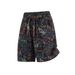 Men's American Style Graffiti Knit Shorts Trendy Brand Letter Print Summer Thin Style Retro Beach Vacation Five Point Pants_viptrois.com
