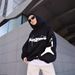 American Street Men And Women Loose Hoodie Y2K Star Letter Printing Casual Trendy Design High Collar Top_viptrois.com