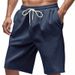 Men's Clothing Summer Casual Men's Shorts Heavy Corduroy Solid Color Straight Fit For Formal & Casual_viptrois.com