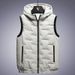Men's Clothing 2024 NEW Foreign Trade Yh Down Cotton Vest Hooded Thickened Autumn And Winter Leisure Fashion Waistcoat Warm Cotton Jacket_viptrois.com